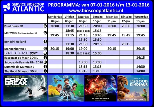 agenda atlantic 7 januari