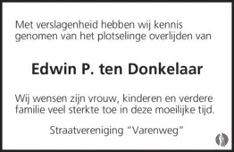edwin p ten donkelaar