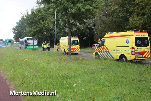 stadsbus ambulances newtonweg fietsster ongeval