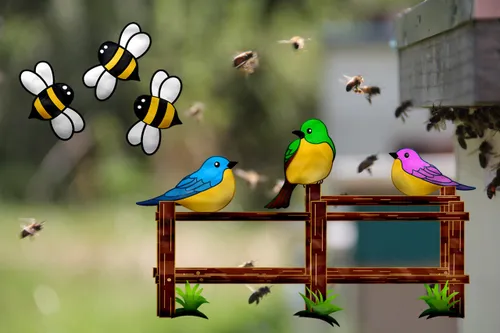 bees 826622 1280 bird and bees