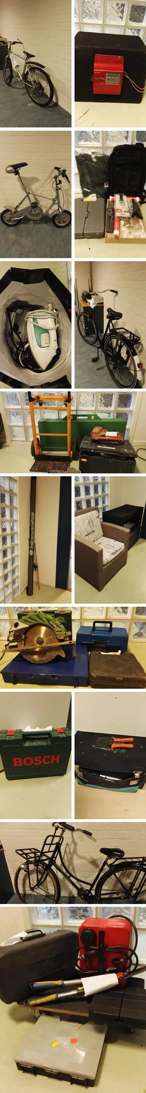 collage gestolen goederen