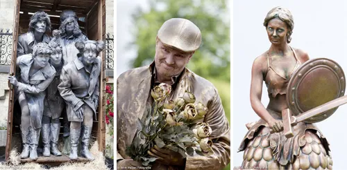 combi living statues