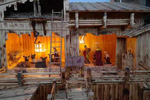 kerststal markt heemskerk