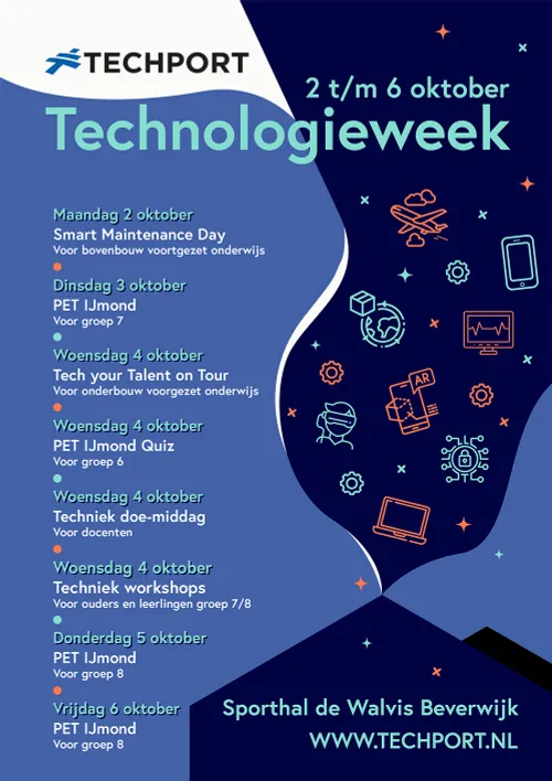 poster design techport technologieweek v28748