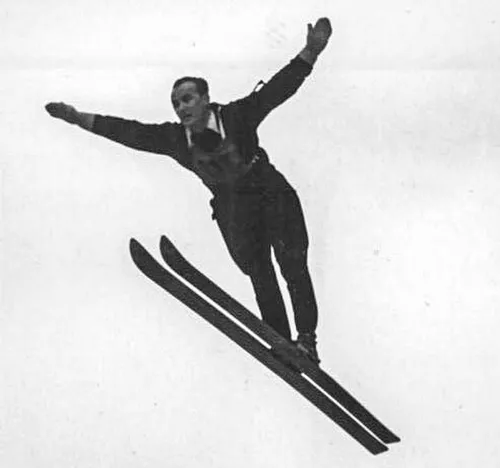 Leopold_Tajner tijdens het Vierschansentoernooi in 1951 (foto: Wikipedia / German Federal Archive)&nbsp;