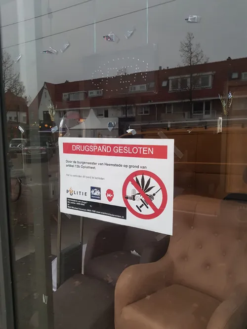 2018 56sluiting pand na vondst hennepkwekerij