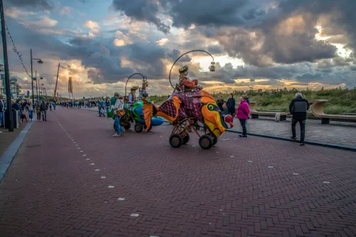 gekleurde wagentjes