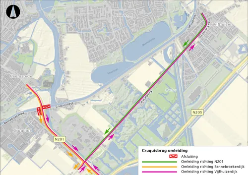 omleidingskaart wegverkeer