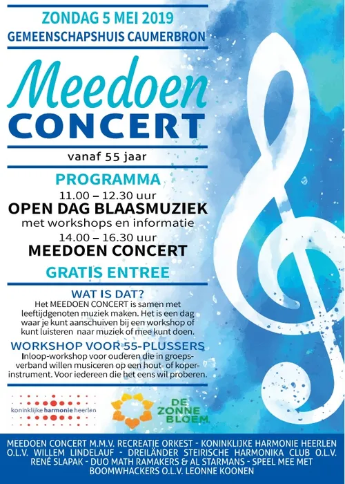 poster meedoen concert