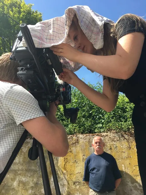 zorba huisman tijdens het filmen van e28098brieven aan de hemele28099 fc