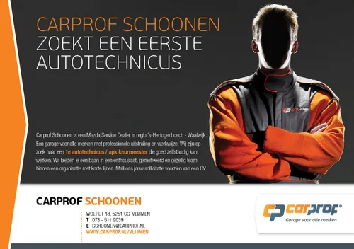 advertentie autobedrijf schoonen