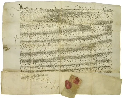 afb 2 oorkonde heer van oudheusden 1498