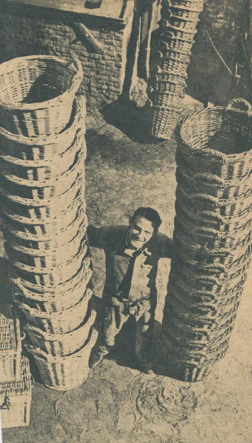 b55 mandenmaker met manden 1941