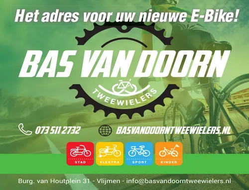 bas van doorn logo met e bike