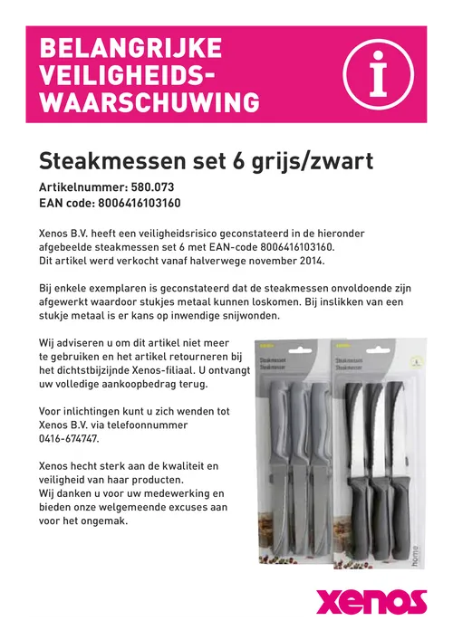 belangrijke veiligheidswaarschuwing xenos steakmes1