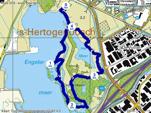 blauwe meer kaart47274