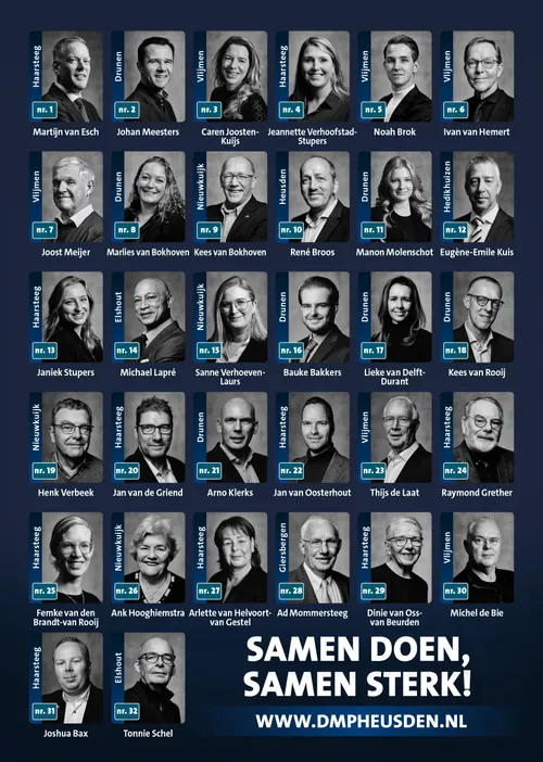 dmp heusden alle kandidaten