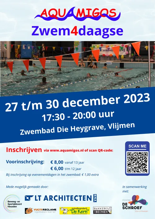 flyer aquamigos zwem4daagse 2023