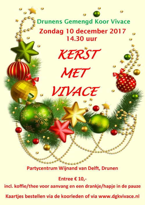 flyer kerst met vivace 2017
