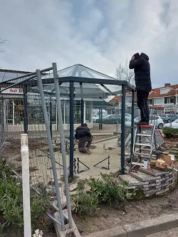 glazen overkapping vliedberg