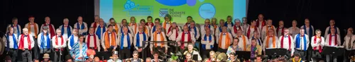 het groot dwergonisch mannenkoor tijdens primjeire concert 2020 foto karel van drunen