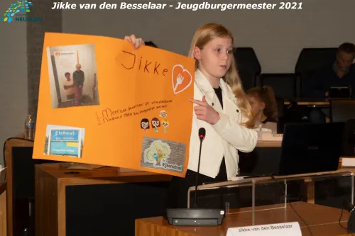 jikke van den besselaar jeugdburgermeester 2021