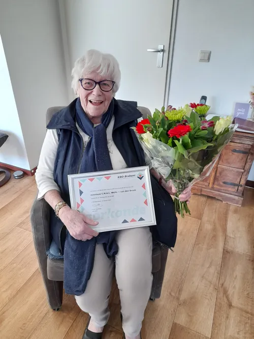 jubilaris mevrouw toos welts van den broek