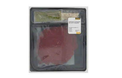 jumbo veiligheidswaarschuwing carpaccio pesto