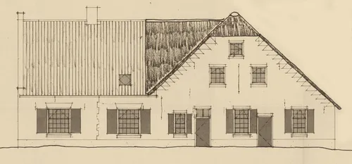 In Met Gansen Trou 1987, pg. 191/195 staat een beschrijving van het complex, toen het nog als boerderij in gebruik was. Bron SALHA, archief 0246-3554.