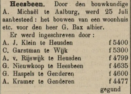 Uit Nieuwsblad Heusden en Altena d.d. 14.8.1925