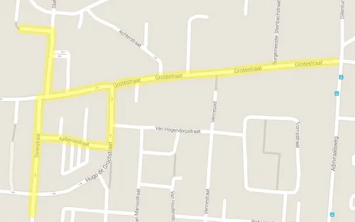 overzichtskaart straat expositie
