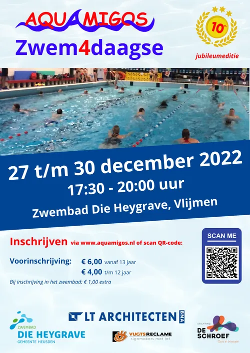 poster aquamigos zwem4daagse 2022 1