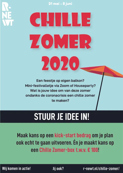 poster chille zomer rnewt