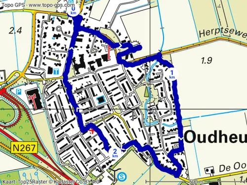 rondje heusden oudheusden kaart123417