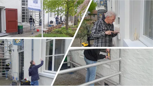 vrijwilligers aan het werk gouverneurshuis