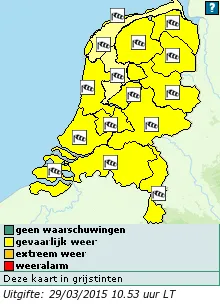 waarschuwing land