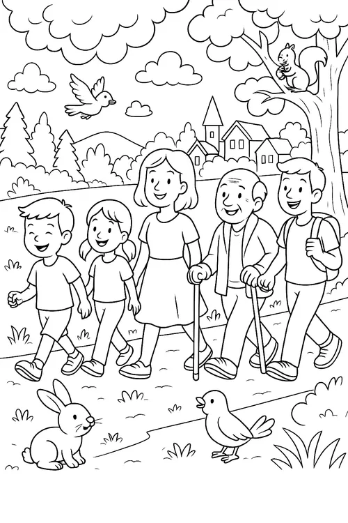 kleurplaat drunens wandel festival 2025