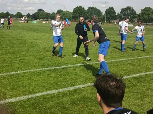 Teun heeft de enig goal gescoord
