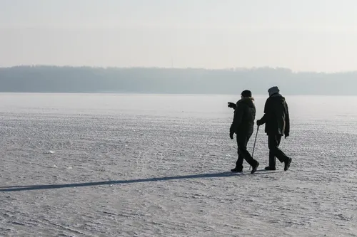 Marias ir Lampėdį padengė ledas