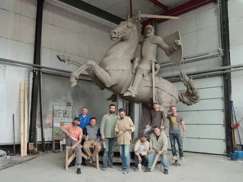 Molinis Vyčio skulptūros modelis