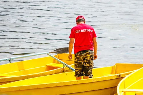 Kauno marių paplūdimys, gelbėtojas