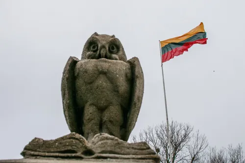 Iškelta Lietuvos vėliava ant Pelėdų kalno