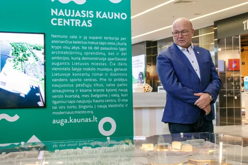 Pristatytas naujasis Kauno centras Nemuno saloje ir prie jos