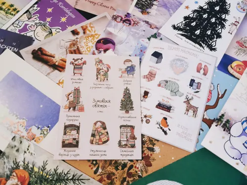 Šventinių atvirlaiškių kolekcija iš viso pasaulio.