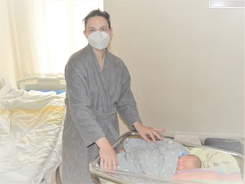 Vaida Bondrenko džiaugiasi neseniai gimusiu sūneliu