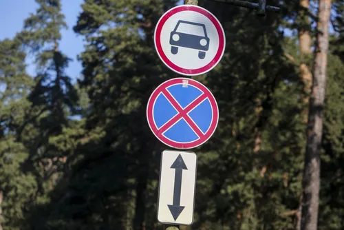 Kelio ženklas „sustoti draudžiama“