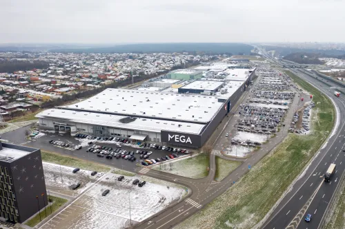 stovėjimo aikštelė, prekybos centras, mega