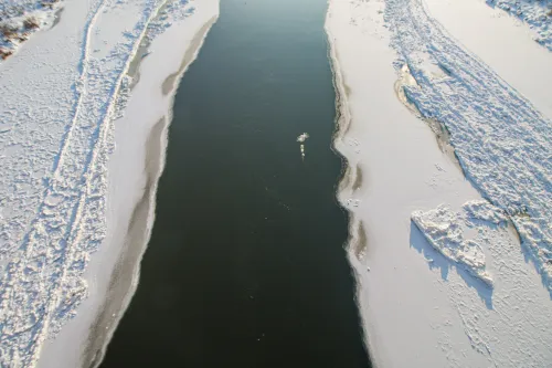 Ledų sangrūdos Neryje