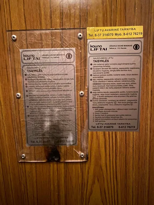 Vienišas šuns pasivėžinimas V. Krėvės daugiabučio liftu