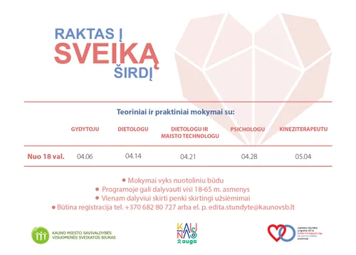 raktas i sveika sirdi balandzio tvarkarastis